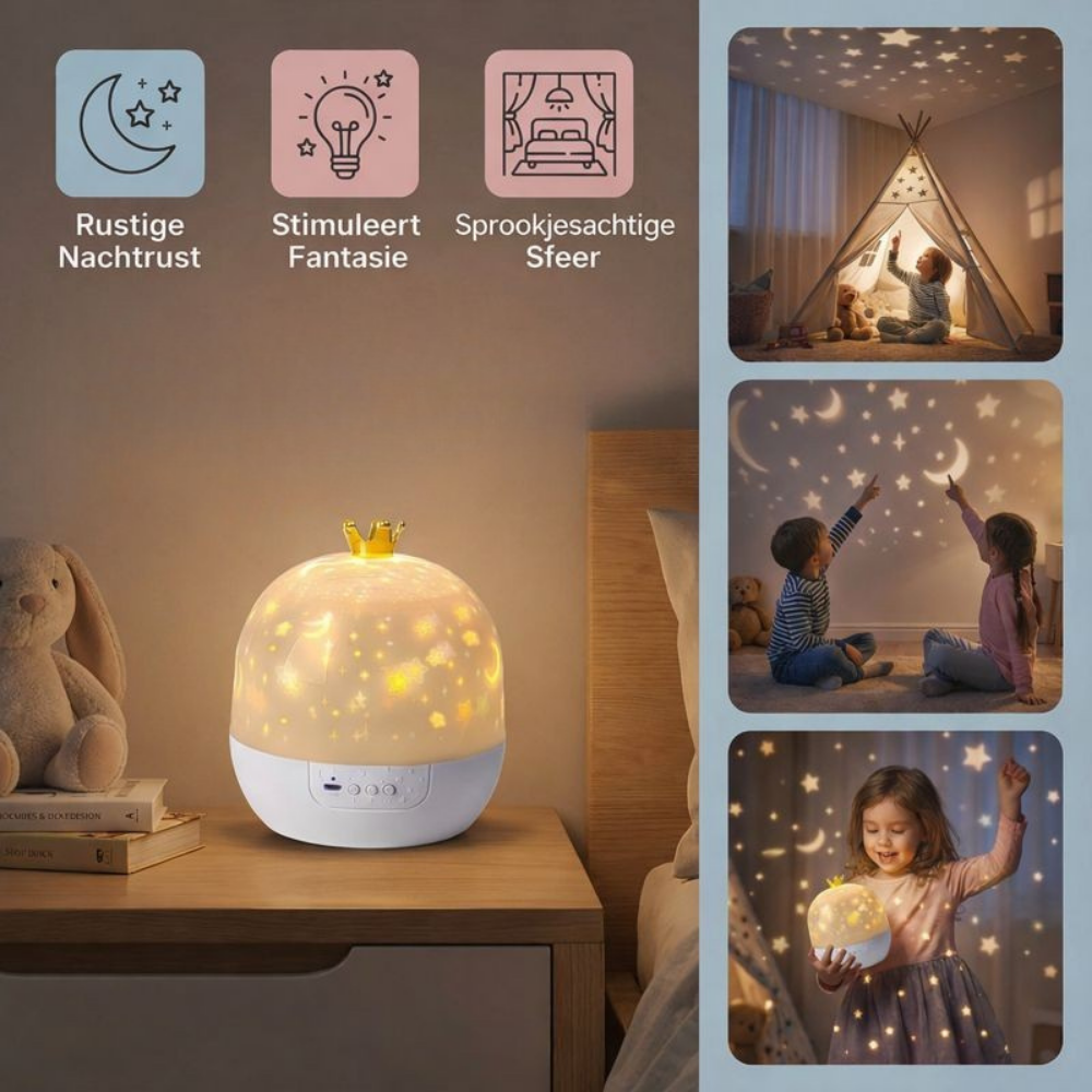 Nachtlamp Projector Sterrenhemel LED Kinderkamer Slaap Licht