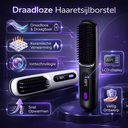 Stijltang Draadloos Keramisch Haarstijler Ionentechnologie