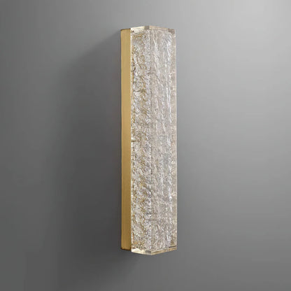 Moderne Rechthoekige Wandlamp van Messing en Hars