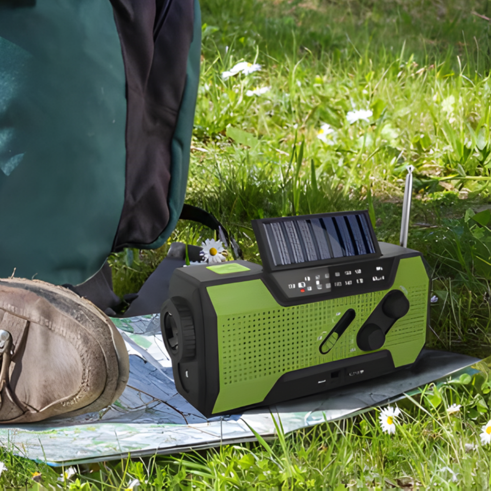 Noodradio Solar Handzwengel Weerradio Powerbank Oplaadbaar