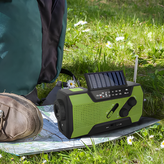 Noodradio Solar Handzwengel Weerradio Powerbank Oplaadbaar