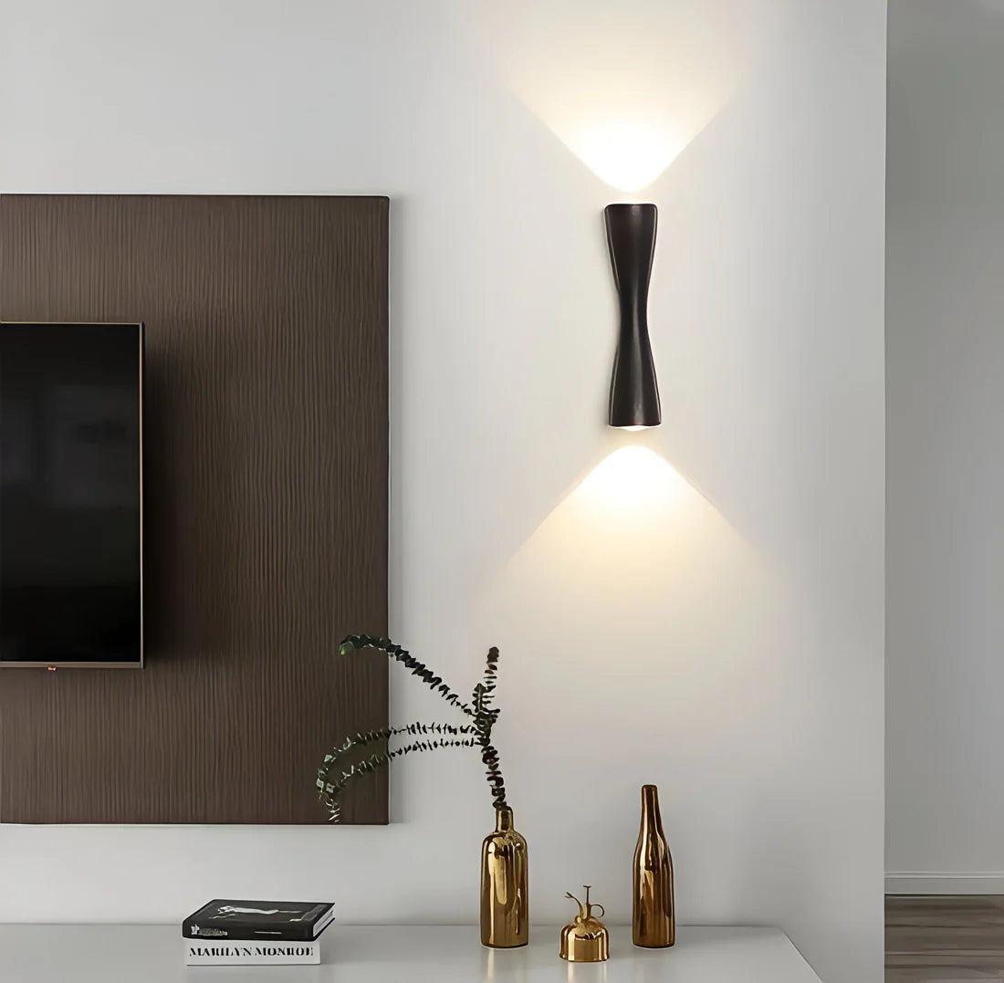 Nordic Aluminium Moderne Zandloper Wandlamp