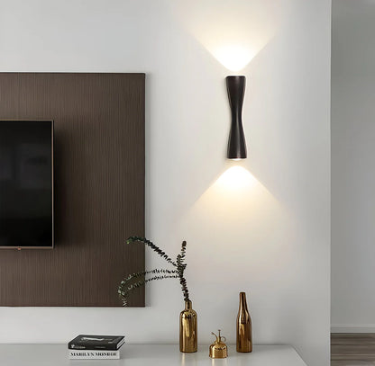 Nordic Aluminium Moderne Zandloper Wandlamp