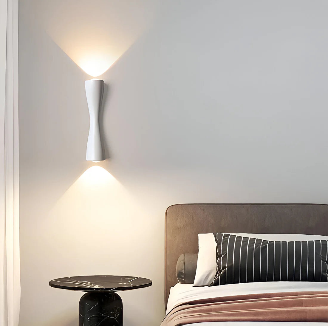Nordic Aluminium Moderne Zandloper Wandlamp