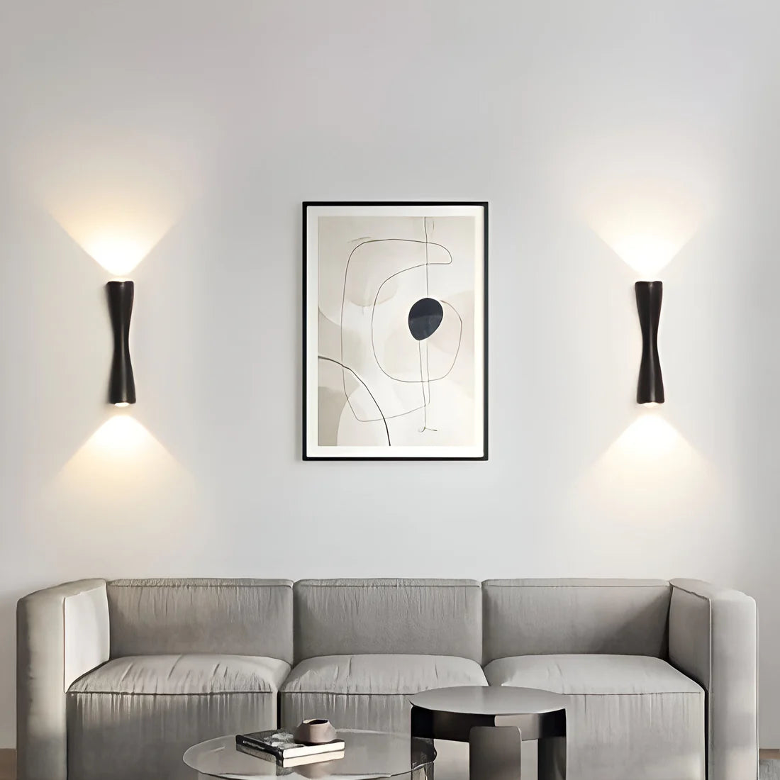 Nordic Aluminium Moderne Zandloper Wandlamp
