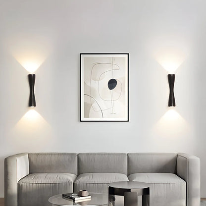 Nordic Aluminium Moderne Zandloper Wandlamp