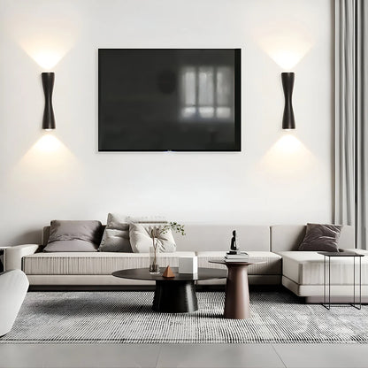 Nordic Aluminium Moderne Zandloper Wandlamp