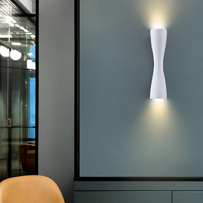 Nordic Aluminium Moderne Zandloper Wandlamp