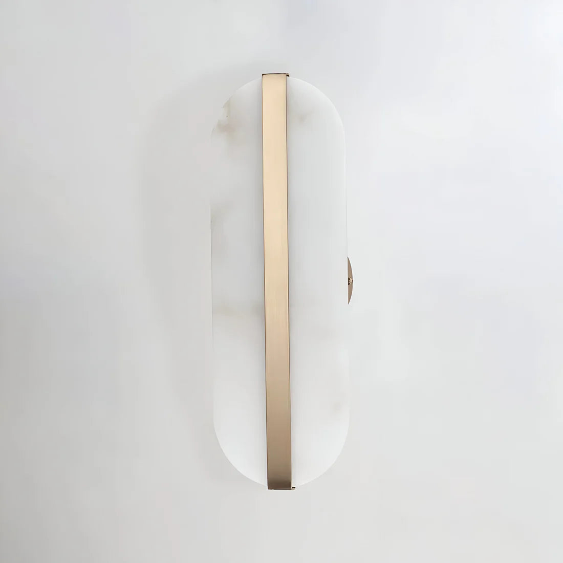 Nordic Seren Albast Steen Messing Wandlamp