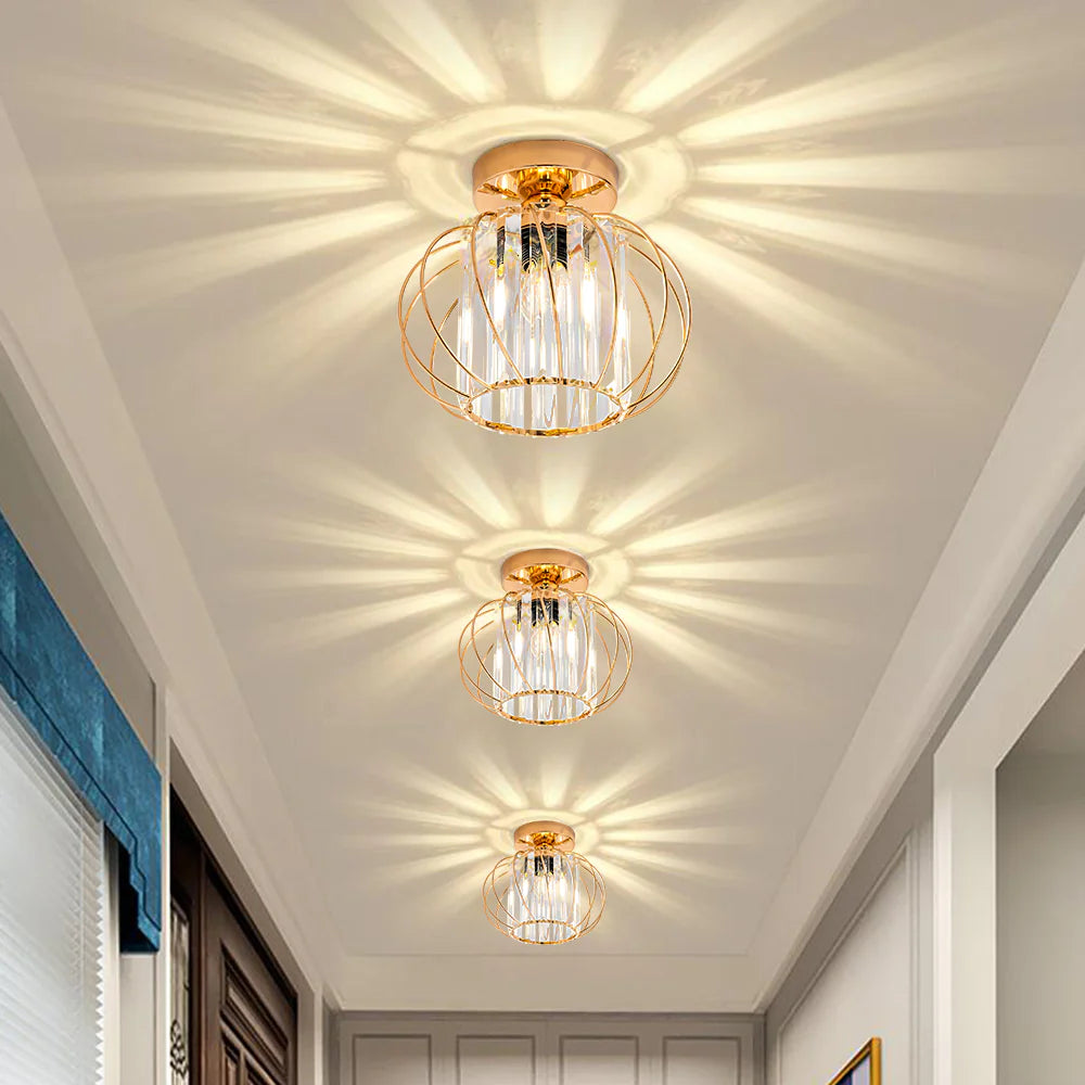 Nordic Luxe Glazen Hal Plafondverlichting
