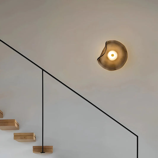 Scandinavische Gebogen Glazen LED Wandlamp