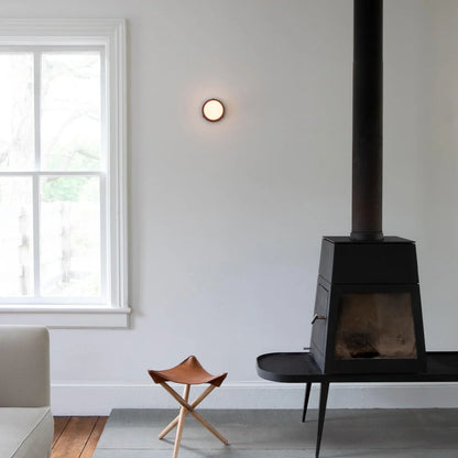 Noordse Ronde LED Wandlamp van Glas