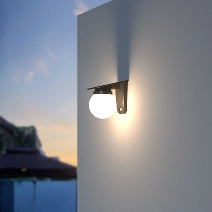 Sferische IP65 Buiten Zonne-Energie Wandlamp