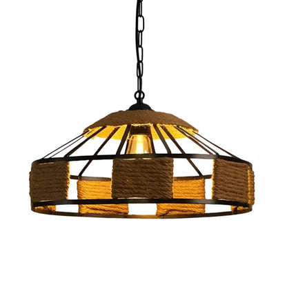 Klassieke Industriële Hennep Touw Hanglamp