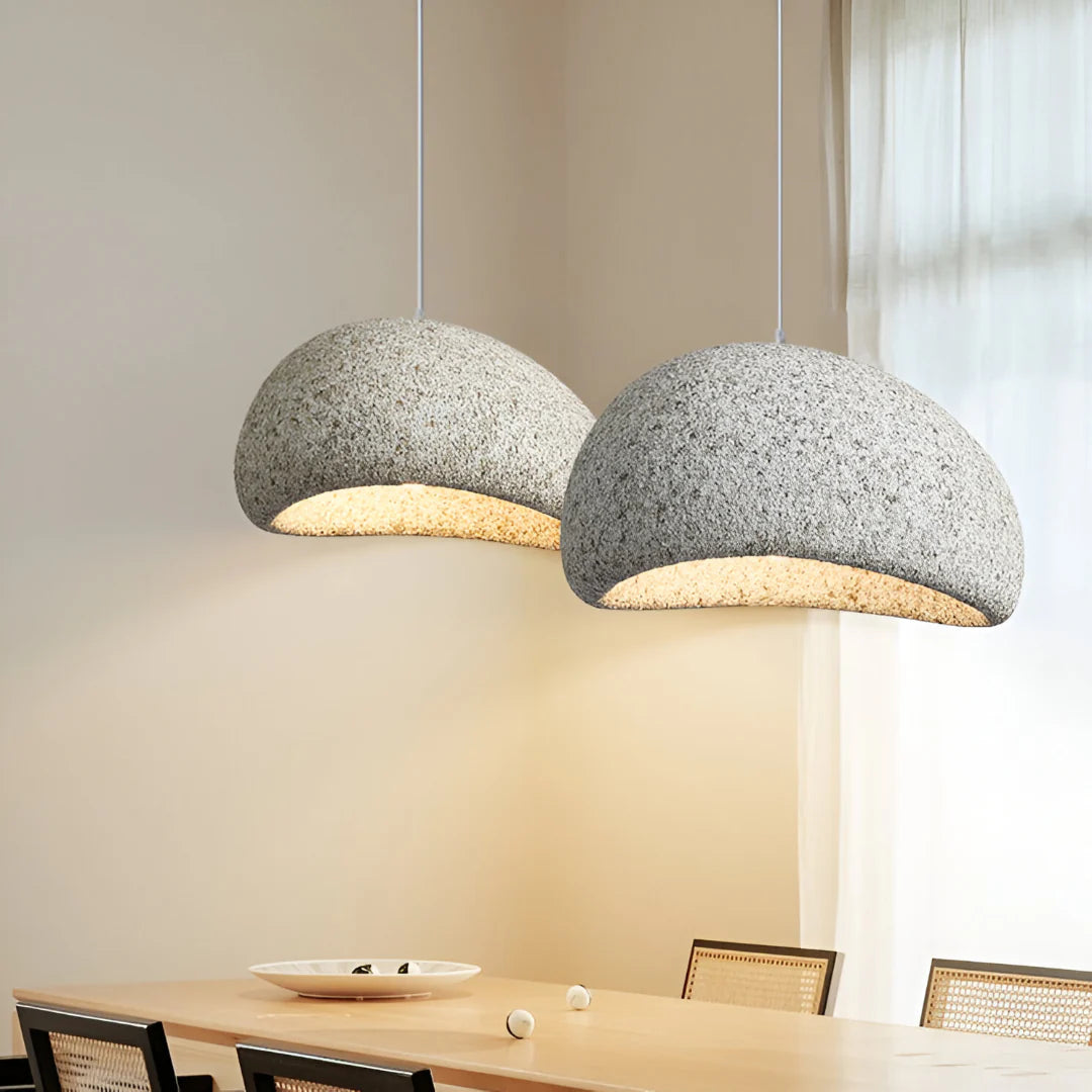 Scandinavische Wabi Sabi Glasvezel Hanglamp