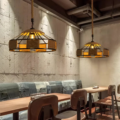 Klassieke Industriële Hennep Touw Hanglamp