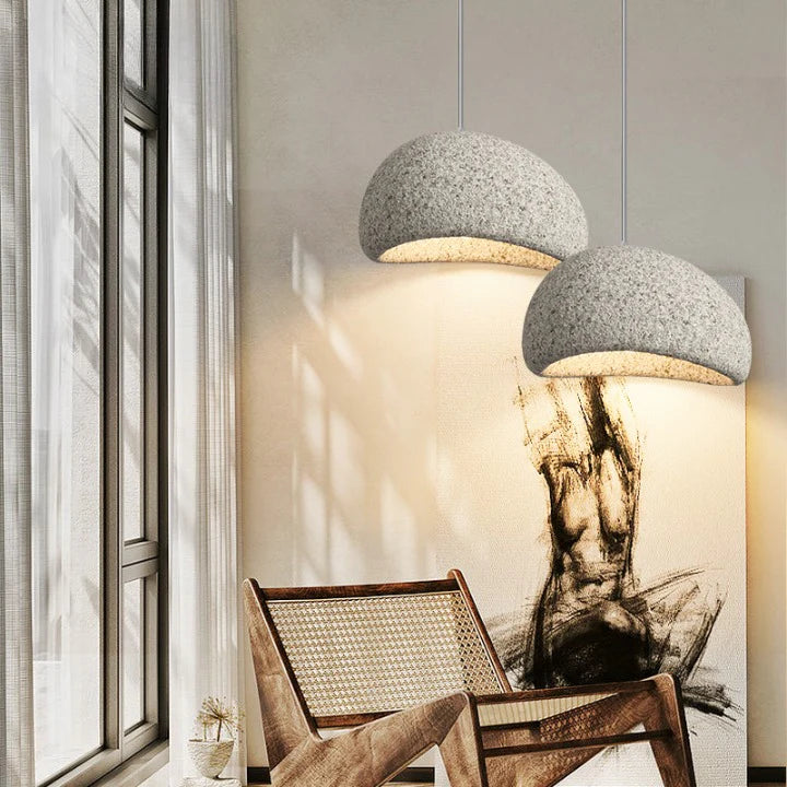 Scandinavische Wabi Sabi Glasvezel Hanglamp