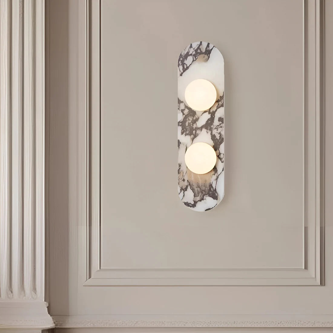 Frans Licht Luxe Marmeren Wandlamp