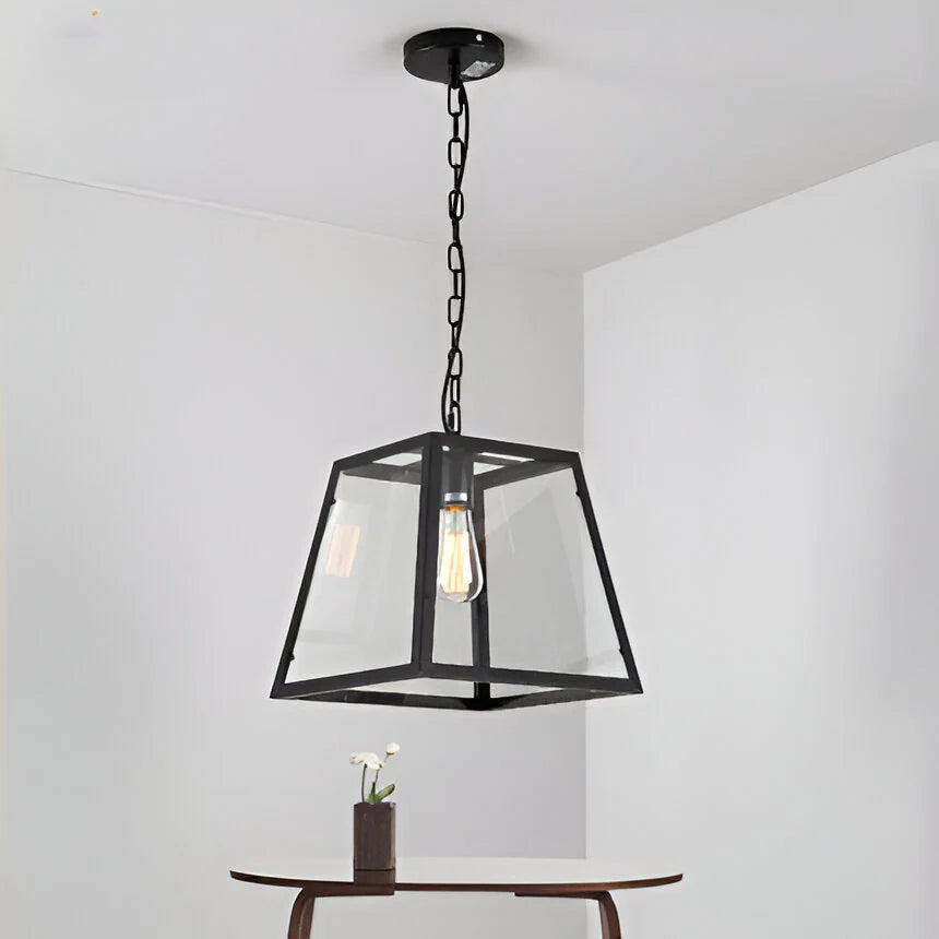 Retro Industriële Stijl Glazen Hanglamp