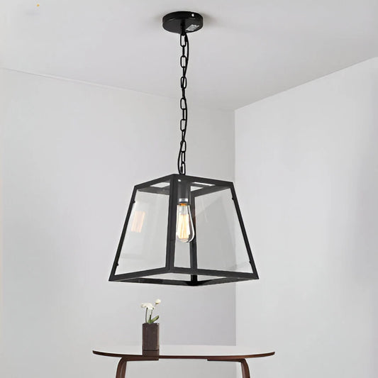Retro Industriële Stijl Glazen Hanglamp