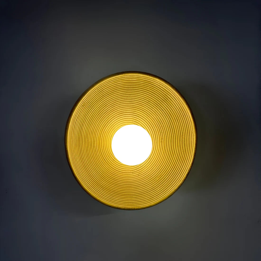 Retro Keramische Stijl Hars Ronde LED Wandlamp
