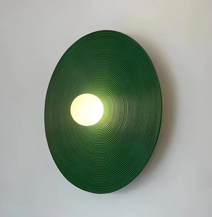 Retro Keramische Stijl Hars Ronde LED Wandlamp