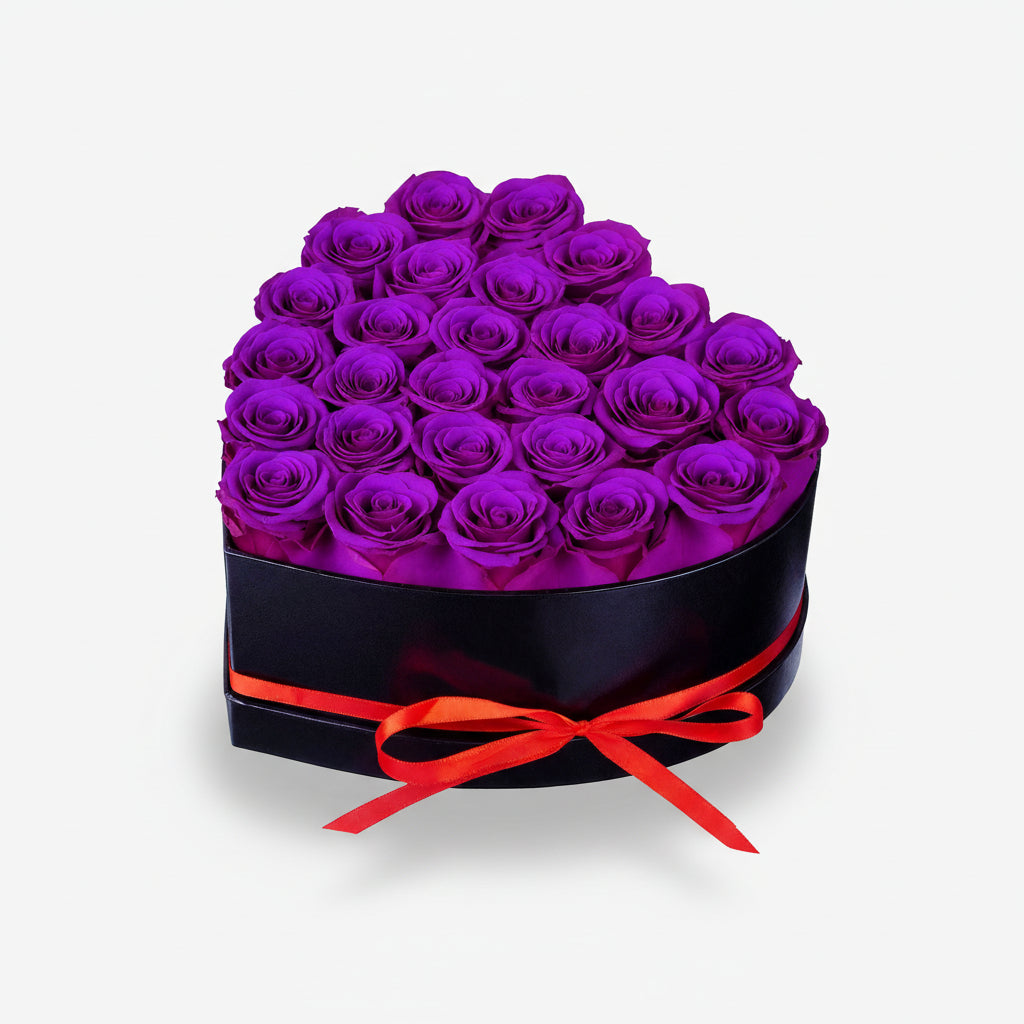 Rozen Bloemen Box Luxe Hartvormige Houten Geschenkdoos