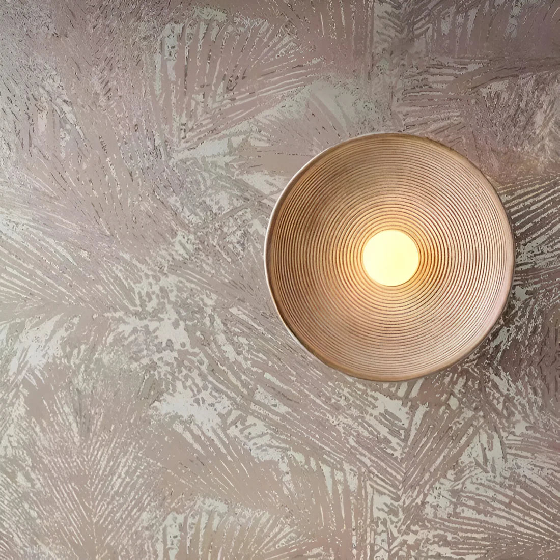 Retro Keramische Stijl Hars Ronde LED Wandlamp