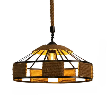 Klassieke Industriële Hennep Touw Hanglamp