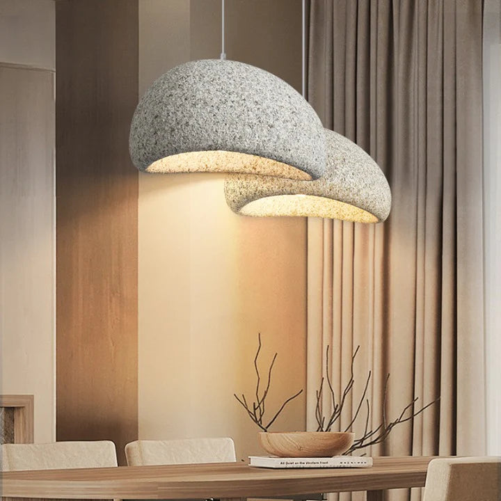 Scandinavische Wabi Sabi Glasvezel Hanglamp