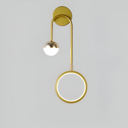 LED Nordic Rond Draaibaar Strijkijzer Wandlamp