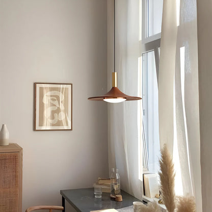 Scandinavische Stijl Walnoot Houten Hanglamp