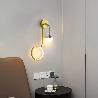 LED Nordic Rond Draaibaar Strijkijzer Wandlamp