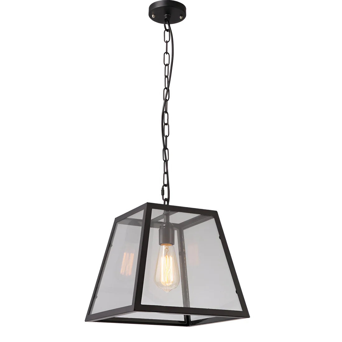 Retro Industriële Stijl Glazen Hanglamp