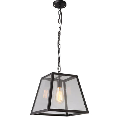 Retro Industriële Stijl Glazen Hanglamp