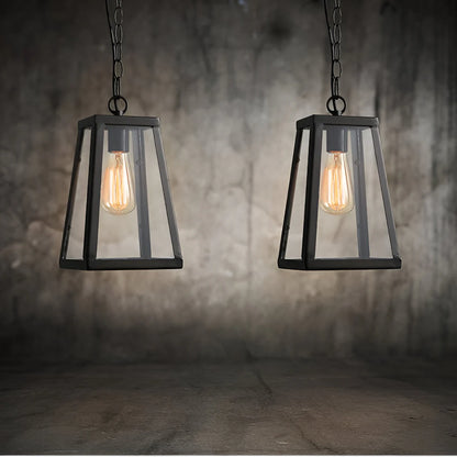 Retro Industriële Stijl Glazen Hanglamp