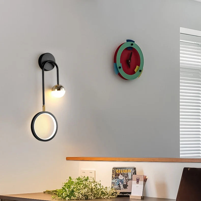 LED Nordic Rond Draaibaar Strijkijzer Wandlamp