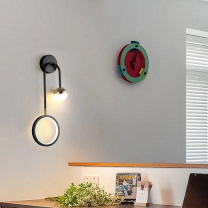 LED Nordic Rond Draaibaar Strijkijzer Wandlamp