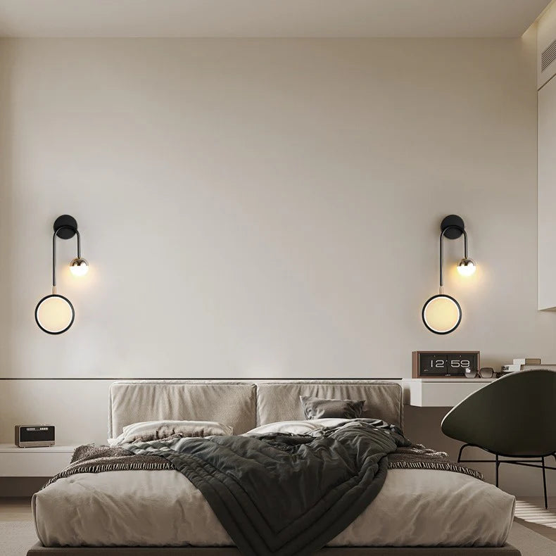 LED Nordic Rond Draaibaar Strijkijzer Wandlamp