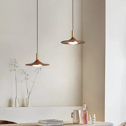 Scandinavische Stijl Walnoot Houten Hanglamp