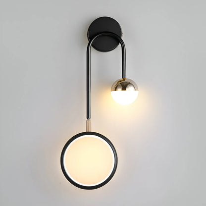 LED Nordic Rond Draaibaar Strijkijzer Wandlamp