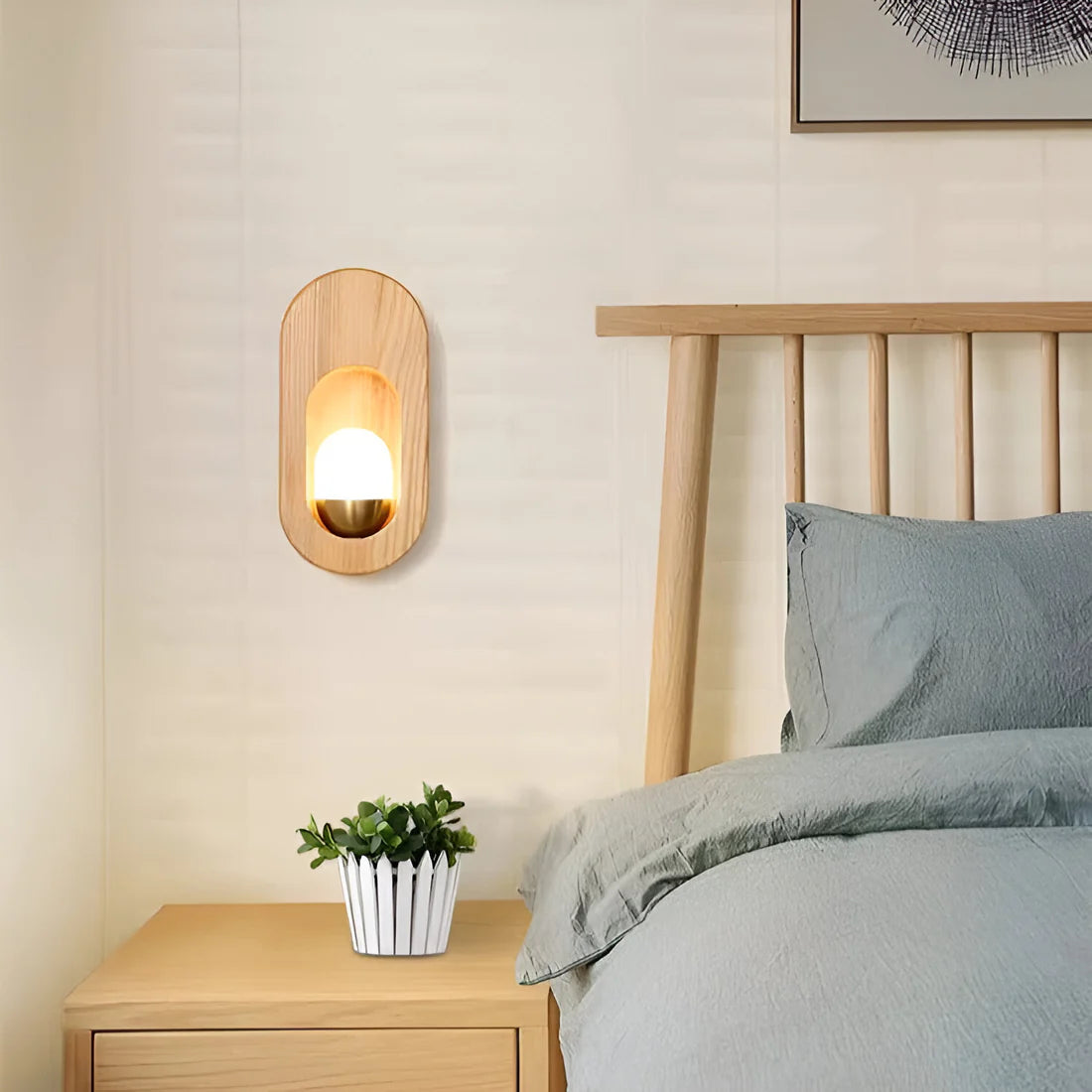 Noordse Stijl Eivormig Chaymae Wandlamp
