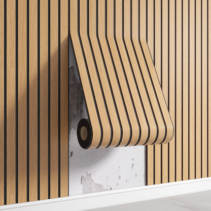 Wandpanelen Zelfklevend 3D Houtlook PVC Interieur Wandbekleding