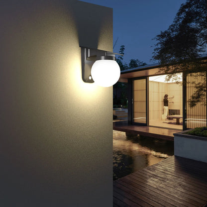 Sferische IP65 Buiten Zonne-Energie Wandlamp