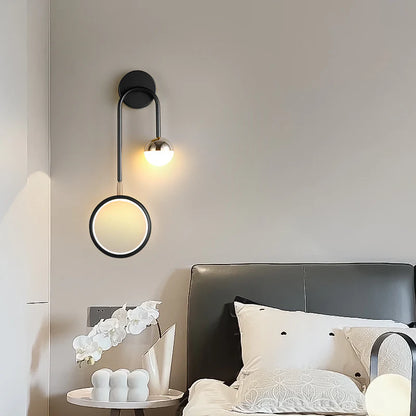 LED Nordic Rond Draaibaar Strijkijzer Wandlamp