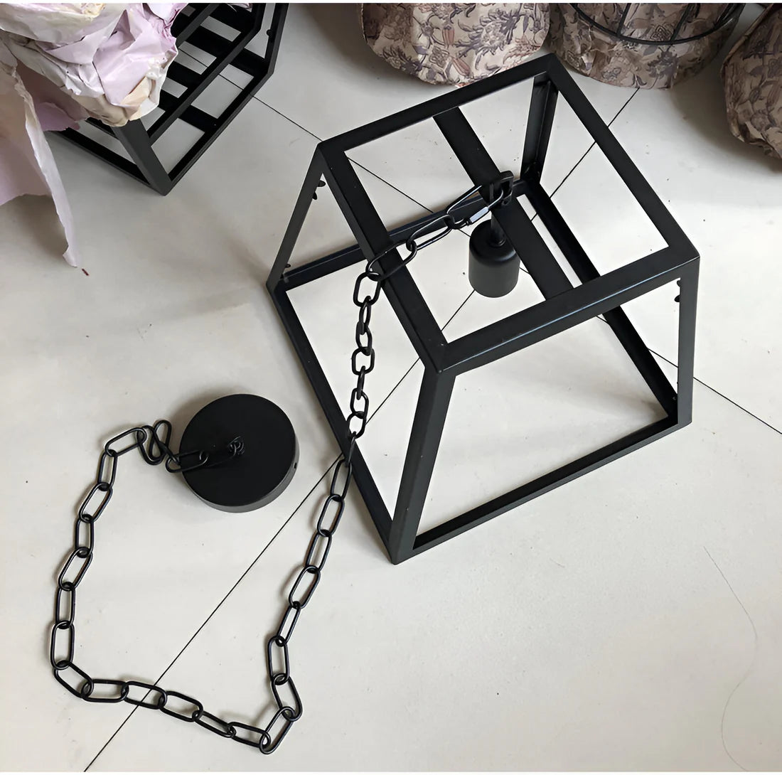 Retro Industriële Stijl Glazen Hanglamp