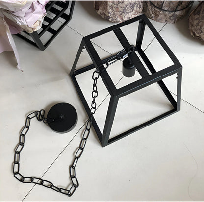Retro Industriële Stijl Glazen Hanglamp