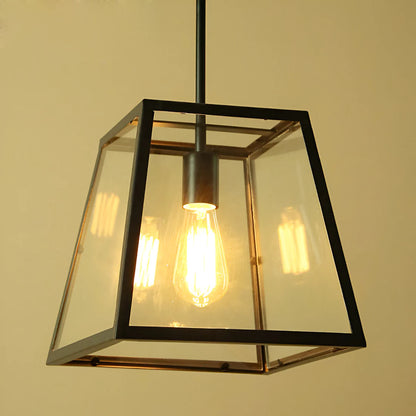 Retro Industriële Stijl Glazen Hanglamp