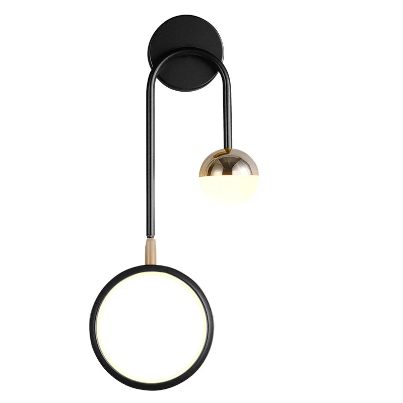 LED Nordic Rond Draaibaar Strijkijzer Wandlamp