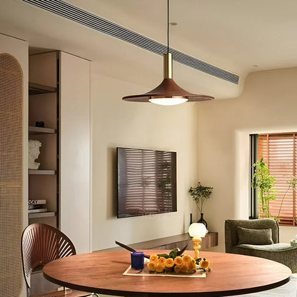 Scandinavische Stijl Walnoot Houten Hanglamp